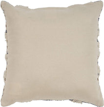 Load image into Gallery viewer, LR Resources PILLO07344BUNIIPL Textured Stripe Throw Pillow, 18" x 18", Blue/Natural