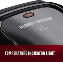 Load image into Gallery viewer, George Foreman GR0040B 2-Serving Classic Plate Grill, Black