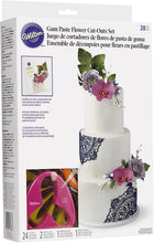 Load image into Gallery viewer, Wilton Gum Paste Outs Piece 28 PC GP FLOWERS CUT OUT SET