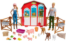 Load image into Gallery viewer, Barbie Sweet Orchard Farm Barn Playset with Barbie and Ken Dolls for 3 to 8 Year Olds