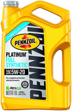 Load image into Gallery viewer, Pennzoil 550038332 Platinum 5W-20 Full Synthetic Motor Oil API GF-5