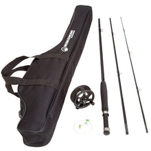 Load image into Gallery viewer, Wakeman Charter Series Fly Fishing Combo with Carry Bag - Black - 80-FSH8000