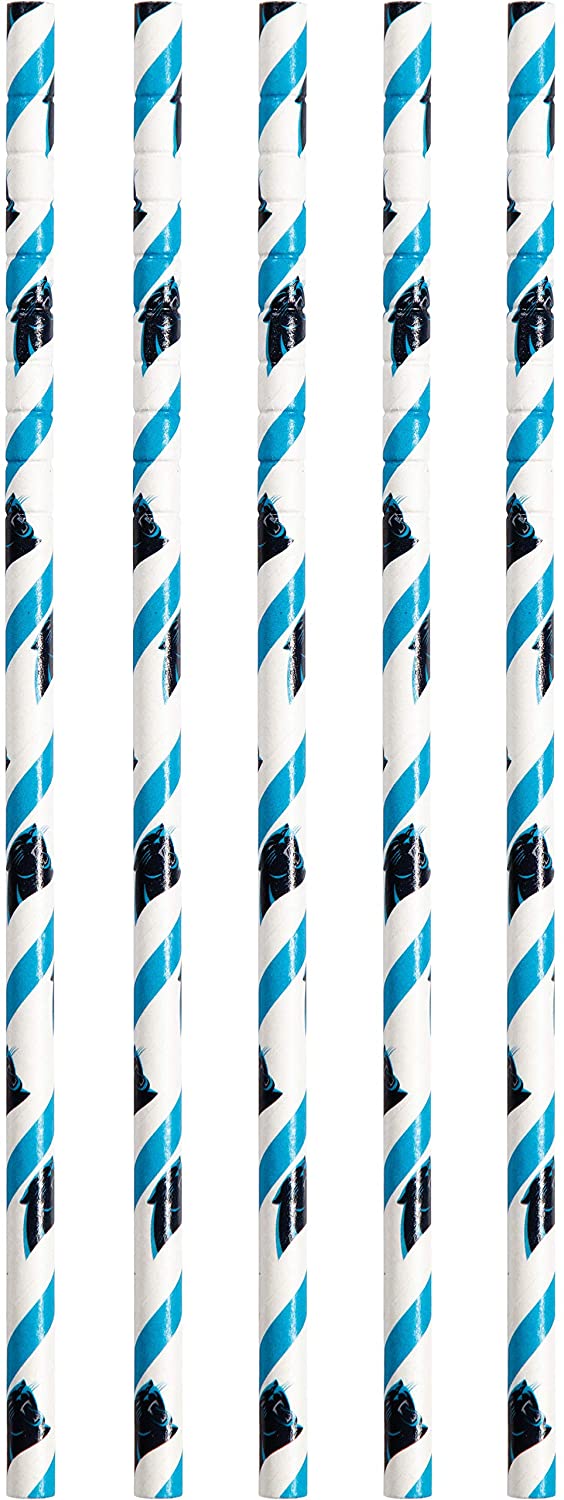 Creative Converting Officially Licensed NFL Paper Bowls, 8-Count, 20-Ounce, Carolina Panthers