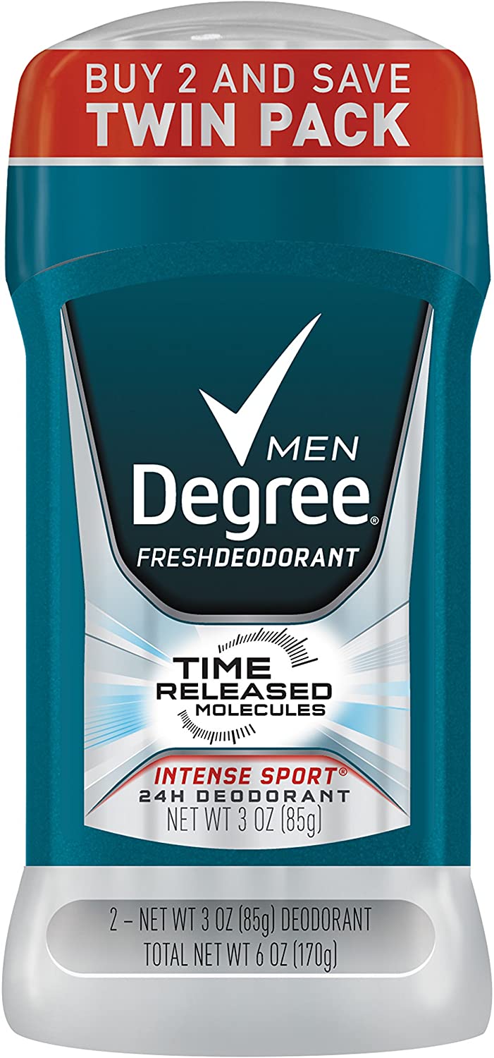Degree Men Fresh Deodorant, Intense Sport, 3 oz, 2 pk