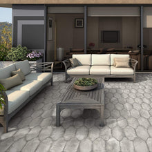 Load image into Gallery viewer, SomerTile FCD6AGP Malaga Provenzal Porcelain Floor and Wall, 6.38" x 12.88", Grey Tile