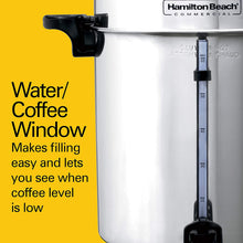 Load image into Gallery viewer, Hamilton Beach Commercial Stainless Steel Coffee Urn, 60 Cup Capacity D50065