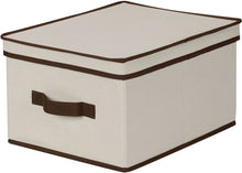 Load image into Gallery viewer, Household Essentials Natural Canvas Storage Box