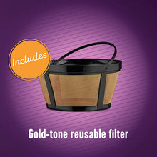 Load image into Gallery viewer, Mr. Coffee Easy Measure 12 Cup Programmable Coffee Maker with Gold Tone Reusable Coffee Filter