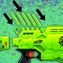 Load image into Gallery viewer, NERF Zombie Strike Ghoulgrinder Blaster -- Rotating 10-Dart Wheel, 10 Official Zombie Strike Elite Darts -- for Kids, Teens, Adults