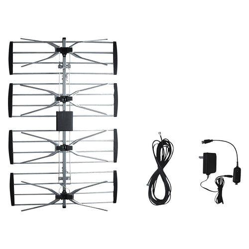 Homevision Technology ANT2092 Electronic Master Outdoor TV Antenna with Booster, Silver