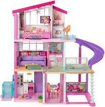 Load image into Gallery viewer, Barbie Dreamhouse Dollhouse with Wheelchair Accessible Elevator, Pool, Slide and 70 Accessories Including Furniture and Household Items, Gift for 3 to 7 Year Olds, Multicolor