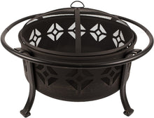 Load image into Gallery viewer, Pleasant Hearth Sunderland Deep Round Bowl Fire Pit, 36-Inch