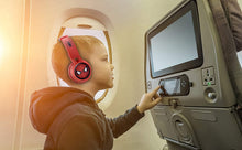 Load image into Gallery viewer, Kids Bluetooth Headphones for Kids Spiderman Far from Home Wireless Rechargeable Foldable Bluetooth Headphones with Microphone Kid Friendly Sound and Bonus Detachable Cord