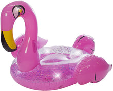 Load image into Gallery viewer, Pool Candy Giant Glitterfied Pool Inflatable, Flamingo