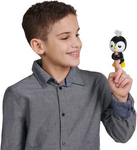 WowWee Fingerlings Baby Penguin - Tux (Black & White) - Interactive Toy