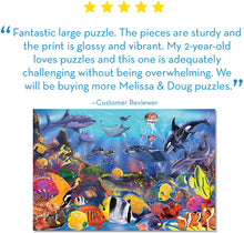 Load image into Gallery viewer, Melissa &amp; Doug Underwater Floor Puzzle (48 pc)