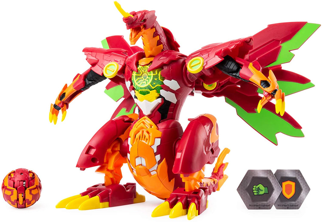Bakugan, Dragonoid Maximus 8-Inch Transforming Figure with Lights and Sounds, for Ages 6 and Up