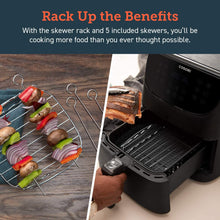 Load image into Gallery viewer, COSORI Air Fryer 5.8QT(Rack &amp;5 Skewers)1700W Electric Hot Air Fryers Oven Oilless Cooker,11 Presets,Preheat&amp;Shake Reminder, LED Touch Digital Screen,Nonstick Basket,2-Year Warranty, Black(100 Recipe)