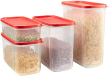 Load image into Gallery viewer, Rubbermaid Rubbermiad Modular Canisters Food Storage, 8-Piece Set, clear