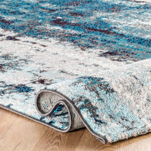 Load image into Gallery viewer, nuLOOM Haydee Abstract Area Rug, 4' x 6', Blue