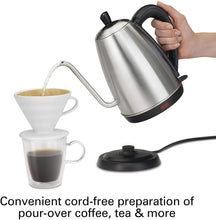 Load image into Gallery viewer, Hamilton Beach 1.2 Liter Gooseneck Pour Over Electric Kettle for Tea and Hot Water, Cordless, Auto-Shutoff and Boil-Dry Protection