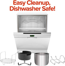 Load image into Gallery viewer, NUWAVE DUET Pressure Air Fryer, Combo Cook Technology, Removable Pressure and Air Fry Lids, 6QT Stainless Steel Pot, Stainless Steel Reversible Rack &amp; 4 Quart Non-Stick Air Fryer Basket; Built-in Sure-Lock Safety Technology, Steam, Sear, Saute, Slow Cook