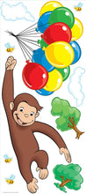 Load image into Gallery viewer, RoomMates Curious George Peel and Stick Giant Wall Decal