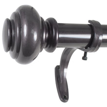 Load image into Gallery viewer, Decopolitan 1-Inch Urn Single Window Treatment Rod Set, 36 to 72-Inch, Bronze