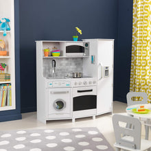 Load image into Gallery viewer, KidKraft Large Play Kitchen with Lights &amp; Sounds - White, 53369