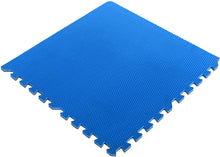 Load image into Gallery viewer, Cap High Density Reversible 4-Piece Puzzle Exercise Mat,Blue/Gray