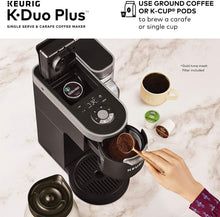 Load image into Gallery viewer, Keurig K-Duo Plus Coffee Maker, Single Serve and 12-Cup Carafe Drip Coffee Brewer, Compatible with K-Cup Pods and Ground Coffee