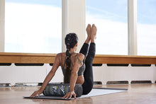 Load image into Gallery viewer, Gaiam Restore Foam Roller with Self-Guided Exercise Illustrations Printed on Massage Roller, 18 Inch