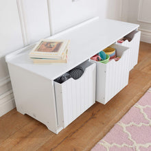 Load image into Gallery viewer, KidKraft Nantucket Storage Bench - White
