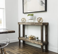 Load image into Gallery viewer, Rustic Luxe Large Wooden Sofa Table by Del Hutson Designs