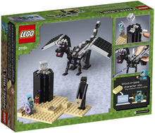 Load image into Gallery viewer, LEGO Minecraft The End Battle 21151 Ender Dragon Building Kit includes Dragon Slayer and Enderman Toy Figures for Dragon Fighting Adventures (222 Pieces)
