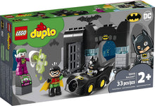 Load image into Gallery viewer, LEGO DUPLO Batman Batcave 10919 Action Figure Toy for Toddlers; with Batman, Robin, The Joker and The Batmobile; Great Gift for Super Hero Kids Who Love Imaginative Play, New 2020 (33 Pieces)
