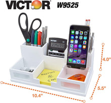Load image into Gallery viewer, Victor Wood Desk Organizer with Smart Phone Holder, S9525