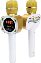 Load image into Gallery viewer, Singing Machine Official Carpool Karaoke, The Mic, Bluetooth Microphone for Cars, White (CPK545)