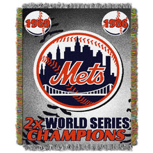 Load image into Gallery viewer, Officially Licensed MLB Commemorative Woven Tapestry Throw Blanket, Soft &amp; Cozy, Washable, Throws &amp; Bedding, 48" x 60"