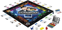 Load image into Gallery viewer, Monopoly Super Electronic Banking Board Game, Electronic Banking Unit, Choose Your Rewards, Cashless Gameplay Tap Technology, for Ages 8 and Up