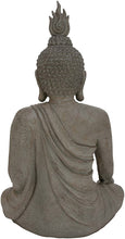 Load image into Gallery viewer, Benzara Polystone Buddha 24&quot; W, 42&quot; H, x L, Distressed Gray Finish