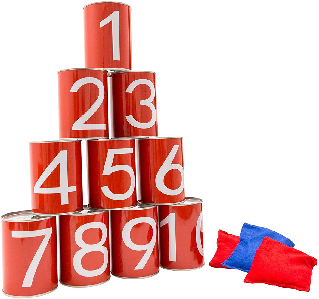 Hey! Play! Carnival Bean Bag Can Toss Outdoor Game for Adults, Kids, Boys and Girls