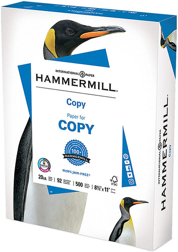 Hammermill Printer Paper, 20 lb Copy Paper