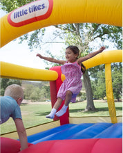 Load image into Gallery viewer, Little Tikes Inflatable Jump &#39;n Slide Bounce House with heavy duty blower, Multicolor