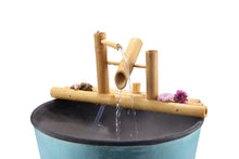Load image into Gallery viewer, Lifegard Aquatics R440861 Bamboo Rocking Complete with Pump and Tubing Fountain, 12" Brown