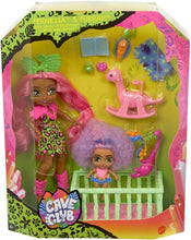 Load image into Gallery viewer, Mattel Cave Club Wild About Babysitting Playset + Fernessa &amp; Furrah Dolls, Multi