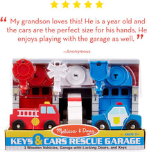 Load image into Gallery viewer, Melissa &amp; Doug Keys &amp; Cars Rescue Garage