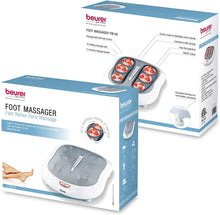 Load image into Gallery viewer, Beurer FM60 Shiatsu Foot Massager | For tired feet and legs | Reflexology to improve blood circulation | Heat function for warm feet | 18 Shiatsu massage heads and 2 massage levels | Height adjustable