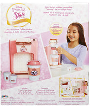 Load image into Gallery viewer, Disney Princess Style Collection Play Gourmet Coffee Maker, 4 Piece Set