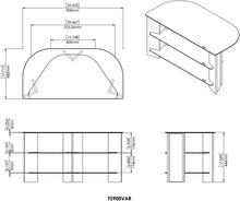 Load image into Gallery viewer, AVF Varano TV Stand with Glass Shelves for TVs up to 42-Inch